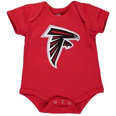 Красный боди с логотипом Newborn Atlanta Falcons Team Outerstuff