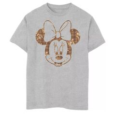 Футболка Disney&apos;s Mickey Mouse &amp; Friends с рисунком в клетку и цветочным рисунком Минни для мальчиков 8–20 лет Disney