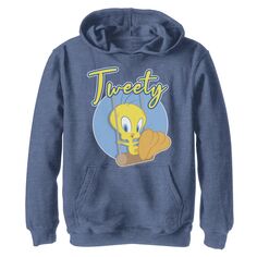 Флисовая толстовка с капюшоном Tweety Swing с портретом и рисунком Looney Tunes для мальчиков 8–20 лет Licensed Character