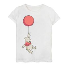 Красная футболка с изображением плавающего воздушного шара Disney&apos;s Winnie The Pooh для девочек 7–16 лет Disney