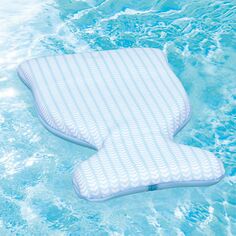 COMFY FLOATS Одноместный плавучий шезлонг-седло, синий с шевронным узором Comfy Floats
