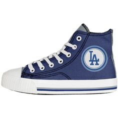 Молодежные высокие парусиновые туфли FOCO Los Angeles Dodgers Unbranded