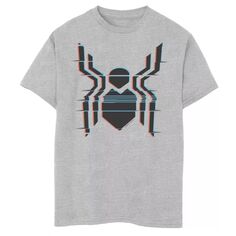 Футболка с логотипом и графическим рисунком на груди для мальчиков 8–20 лет «Человек-паук Marvel вдали от дома» Marvel