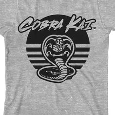 Футболка Cobra Kai с изображением черной змеи для мальчиков 8–20 лет Licensed Character