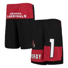 Молодежные шорты Kyler Murray Black Arizona Cardinals с именем и номером игрока Outerstuff