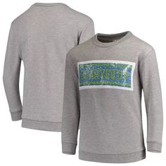 Серый пуловер с принтом «Сиэтл Саундерс» для девочек ZooZatz FC Inverse Unbranded
