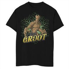Классическая футболка с рисунком торса для взрослых «I Am Groot» для мальчиков 8–20 лет Marvel Guardians of the Galaxy Licensed Character