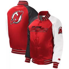 Красная университетская куртка с длинными кнопками реглан Youth Starter New Jersey Devils Starter