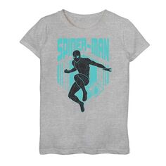 Костюм-невидимка с изображением Человека-паука Marvel вдали от дома для девочек 7–16 лет, футболка с плакатом Licensed Character