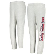 Флисовые брюки Youth Ash Boston Red Sox Game Time Outerstuff