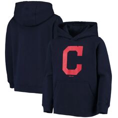 Пуловер с капюшоном и логотипом молодежной команды Cleveland Indians Primary Team Outerstuff