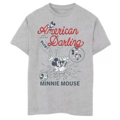 Футболка Disney&apos;s Minnie Mouse с рисунком комиксов American Darling для мальчиков 8–20 лет Disney