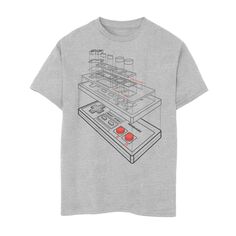 Игровая футболка со схемой контроллера Nintendo Essential для мальчиков 8–20 лет Licensed Character