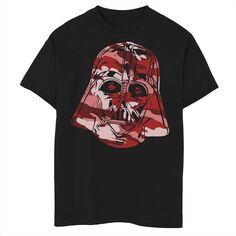 Серая камуфляжная футболка с рисунком «Дарт Вейдер» для мальчиков 8–20 лет Star Wars