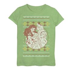 Уродливый рождественский свитер с рисунком принцессы Диснея для девочек 7–16 лет Marvel