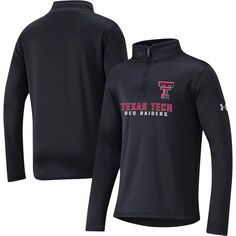 Черная флисовая куртка с молнией на четверть Youth Under Armour Texas Tech Red Raiders Under Armour