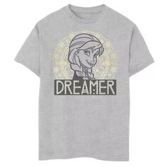 Золотая футболка с рисунком «Arched Dreamer» Disney&apos;s Frozen Boys 8–20 Elsa Disney