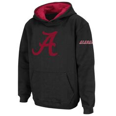 Черный пуловер с капюшоном и большим логотипом Youth Stadium Athletic Alabama Crimson Tide Unbranded