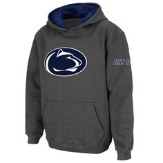 Темно-серый пуловер с капюшоном и большим логотипом Youth Stadium Athletic Penn State Nittany Lions Unbranded