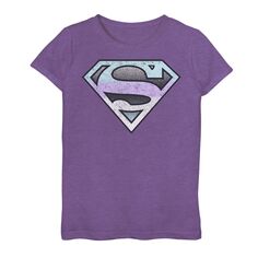 Винтажная футболка с графическим рисунком и логотипом DC Comics Superman для девочек 7–16 лет DC Comics