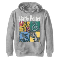 Винтажная толстовка с коллажем и коллажем для мальчиков 8–20 лет «Гарри Поттер Хогвартс Хаус» Harry Potter