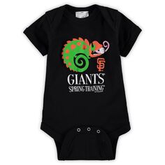 Мягкое, как виноград, черное боди San Francisco Giants Spring Training Gator Ball для младенцев Unbranded
