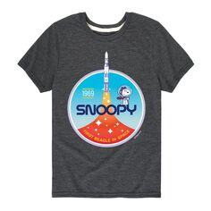 Футболка с рисунком Peanuts Snoopy Rocket Launch для мальчиков 8–20 лет Licensed Character