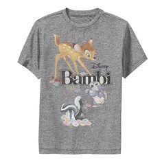 Классическая футболка с логотипом Disney&apos;s Bambi для мальчиков 8–20 лет и графическим изображением для групповых снимков Disney