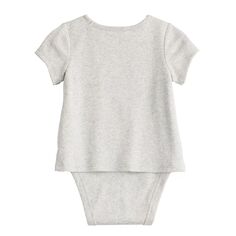 Комбинезон-футболка Jumping Beans с адаптивным доступом к животу и короткими рукавами для девочек и малышей Jumping Beans, серый