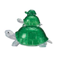 BePuzzled 3D-хрустальная головоломка Stacked Green Turtles BePuzzled