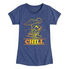 Летняя пляжная футболка Peanuts Chill для девочек 7–16 лет Licensed Character