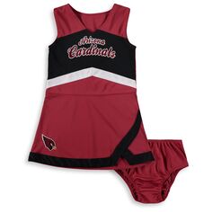 Платье-джемпер для девочек дошкольного возраста Cardinal/черное Arizona Cardinals Cheer Captain Outerstuff