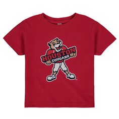 Красная футболка с большим логотипом для малышей Houston Cougars Unbranded