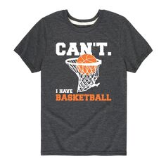 Футболка для мальчиков 8–20 лет «Не могу. У меня есть баскетбол» Licensed Character, серый