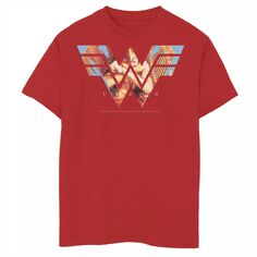 Футболка с логотипом Wonder Woman Eagle Truth для мальчиков 8–20 лет с графическим рисунком DC Comics