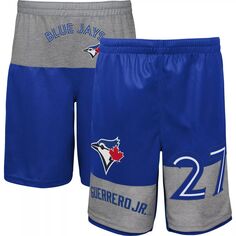 Молодежные шорты Владимира Герреро-младшего Royal Toronto Blue Jays Pandemonium с именем и номером Outerstuff