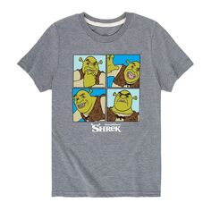 Универсальная футболка с рисунком «Шрек» для мальчиков 8–20 лет Licensed Character, серый