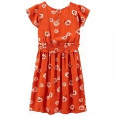 Многоуровневое платье Carter&apos;s с цветочным принтом для девочек 4–14 лет Carter&apos;s Carters