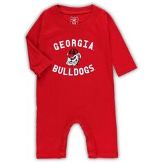 Красный джемпер с длинными рукавами Infant Wes &amp; Willy Georgia Bulldogs Core Unbranded