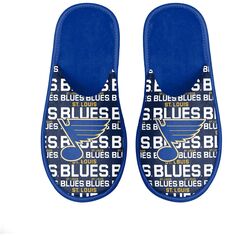 Молодежные шлепанцы FOCO St. Louis Blues с надписью Scuff Unbranded