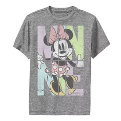 Футболка Disney&apos;s Minnie Mouse для мальчиков 8–20 лет с рисунком в пастельных тонах и графическим рисунком. Disney