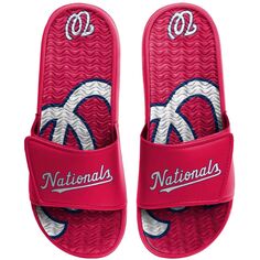 Молодежные гелевые шлепанцы FOCO Washington Nationals Unbranded