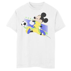 Футбольная футболка Disney&apos;s Mickey Mouse для мальчиков 8–20 лет (Бразилия) Licensed Character