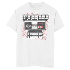 Футболка с надписью «It&apos;s On Like 1985» для мальчиков 8–20 лет, контроллер Nintendo NES Licensed Character, белый