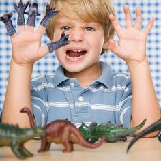 Реалистичные куклы-динозавры на пальцах Popfun
