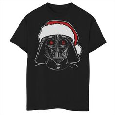Рождественская футболка с рисунком Санта-Дарта Вейдера для мальчиков 8–20 лет «Звездные войны» Star Wars