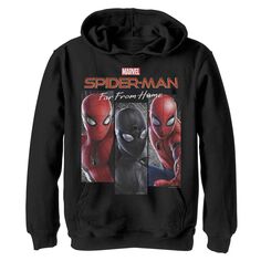 Толстовка с рисунком и логотипом Marvel для мальчиков 8–20 лет, костюм «Человек-паук вдали от дома» Marvel