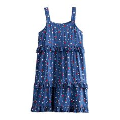 Многоярусное платье SO с рюшами для девочек 6–20 лет, стандартного и большого размера SO