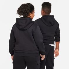 Флисовый пуловер с капюшоном Nike Sportswear Club для детей 8–20 лет Nike, белый