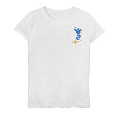 Футболка с карманом и рисунком «Лампа Джинна» для девочек 7–16 лет Disney&apos;s Aladdin Licensed Character, белый